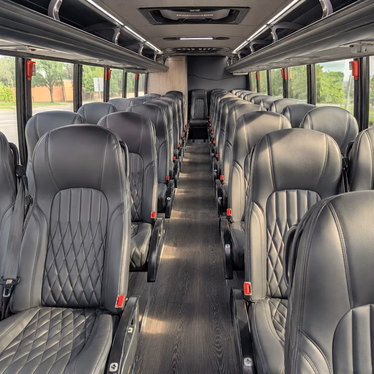 28 passenger minibus interior