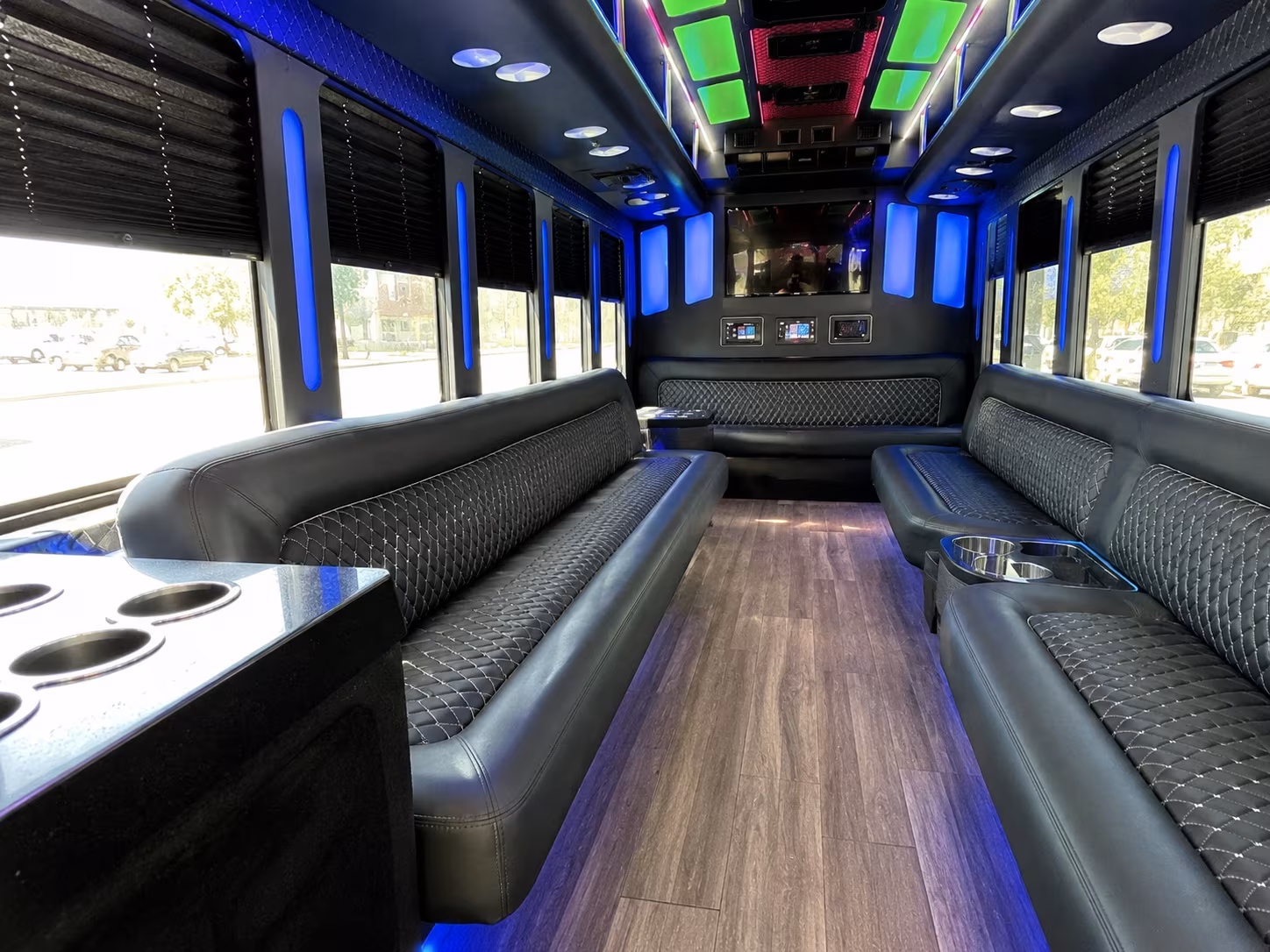 el paso 15 passenger party bus inside