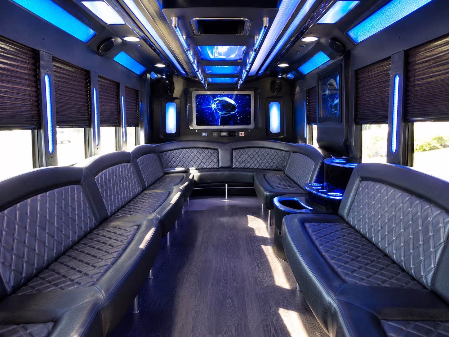 el paso 28 passenger party bus inside