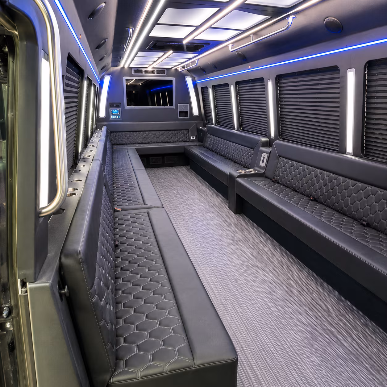 el paso 40 passenger party bus interior