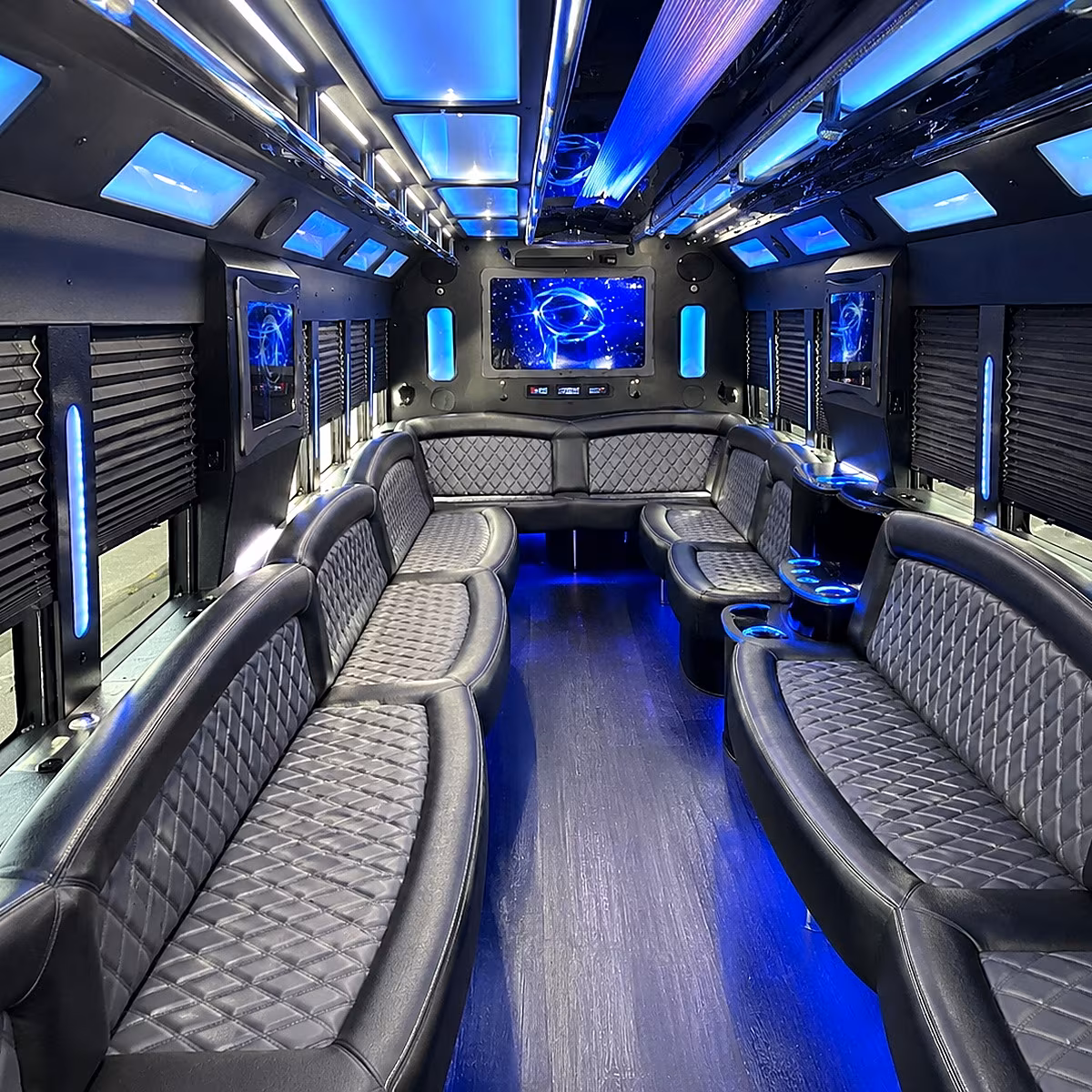 el paso 50 passenger party bus interior