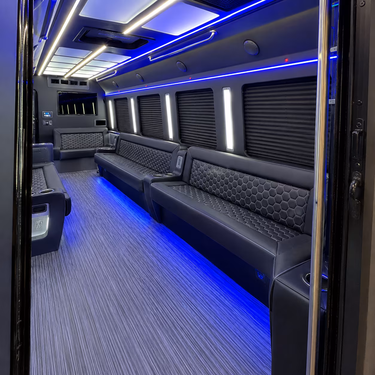 el paso party bus rental interior